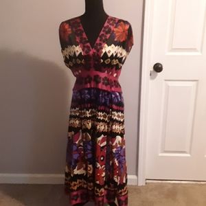 Vneck floral dress